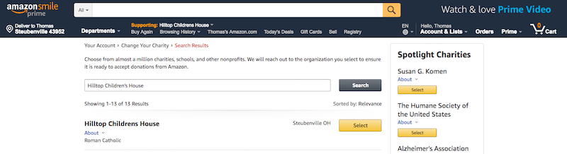Amazon Smile