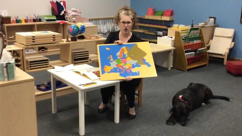 Noelle Doing Art Lesson from Russia